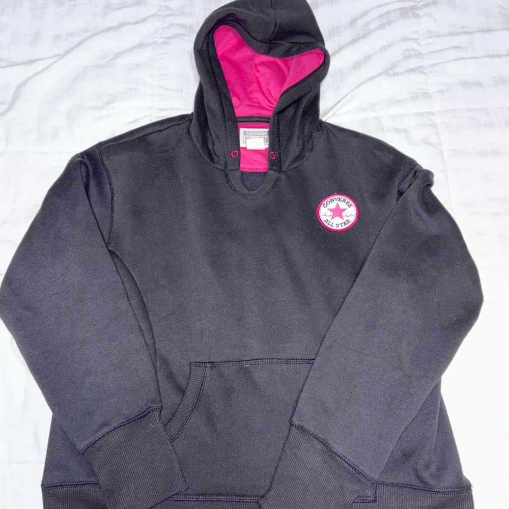 Converse Black and Pink All Star Hoodie